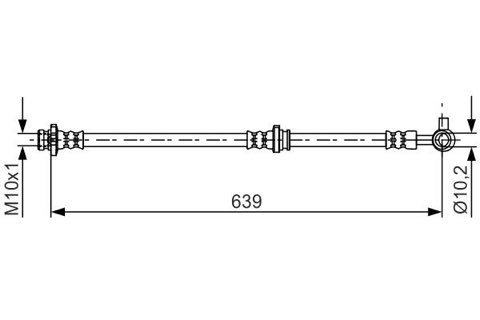 Bosch 1 987 481 697 Brake Hose, photo 3
