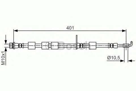 Bosch 1 987 481 701 Brake Hose