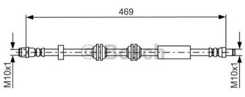 Bosch 1 987 481 748 Brake Hose, photo 2
