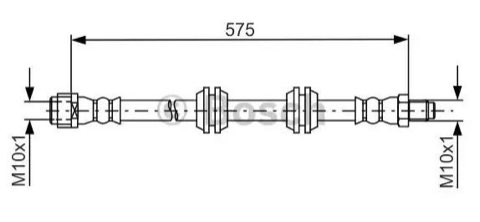 Bosch 1 987 481 750 Brake Hose, photo 2