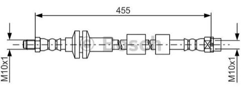 Bosch 1 987 481 783 Brake Hose, photo 2