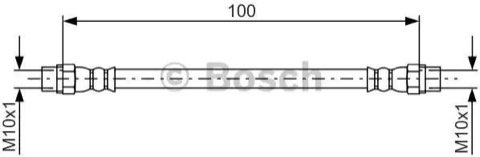 Bosch 1 987 481 784 Brake Hose, photo 2