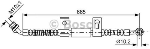 Bosch 1 987 481 790 Brake Hose, photo 2