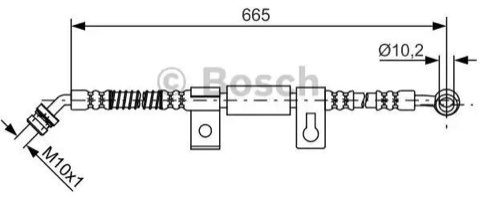 Bosch 1 987 481 791 Brake Hose, photo 2