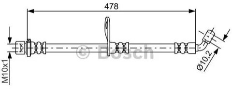 Bosch 1 987 481 814 Brake Hose, photo 2