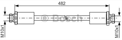 Bosch 1 987 481 832 Brake Hose, photo 2