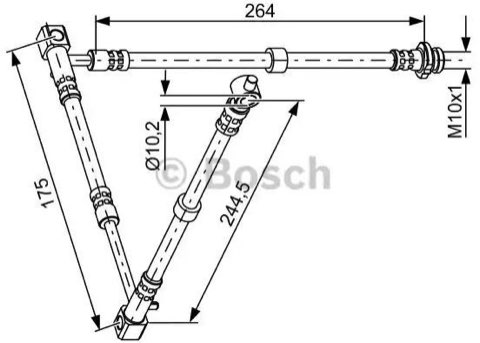 Bosch 1 987 481 836 Brake Hose, photo 2