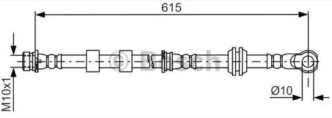 Bosch 1 987 481 842 Brake Hose, photo 2