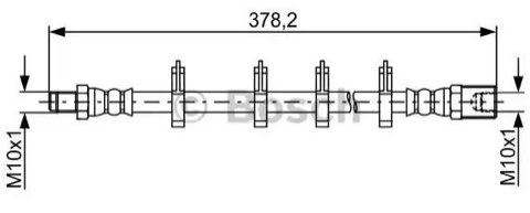 Bosch 1 987 481 847 Brake Hose, photo 2