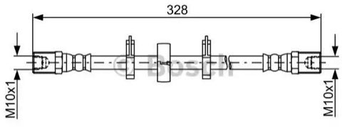 Bosch 1 987 481 849 Brake Hose, photo 2