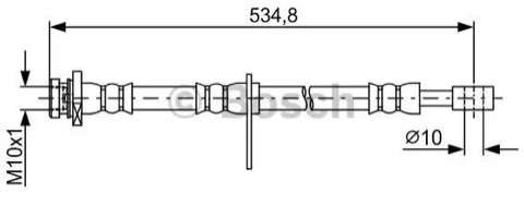 Bosch 1 987 481 850 Brake Hose, photo 2