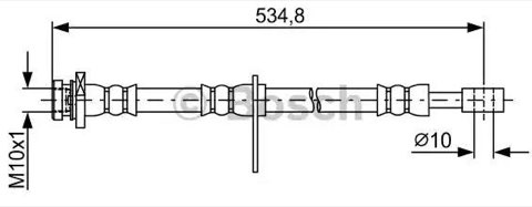 Bosch 1 987 481 851 Brake Hose, photo 2