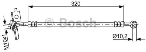 Bosch 1 987 481 870 Brake Hose, photo 2