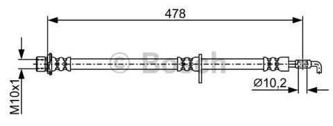 Bosch 1 987 481 926 Brake Hose, photo 2