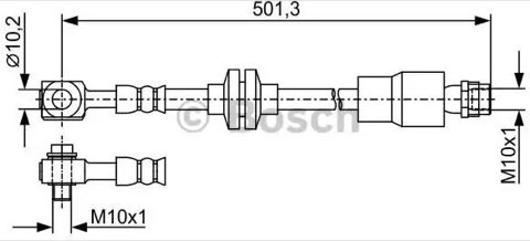 Bosch 1 987 481 937 Brake Hose, photo 2
