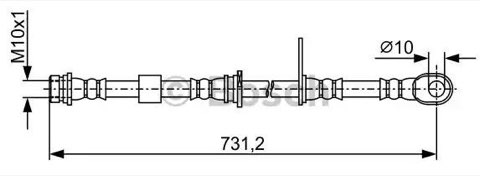 Bosch 1 987 481 957 Brake Hose, photo 2