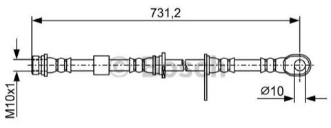 Bosch 1 987 481 958 Brake Hose, photo 2