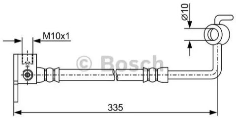 Bosch 1 987 481 970 Brake Hose, photo 2