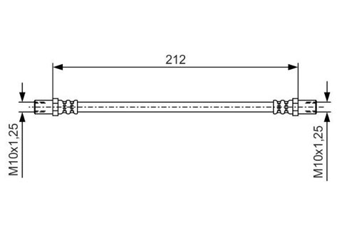 Bosch 1 987 481 A50 Brake Hose