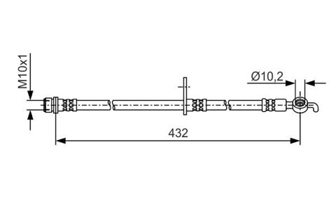 Bosch 1 987 481 A57 Brake Hose