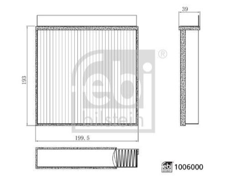 Febi Bilstein 1006000 Pollen Filter