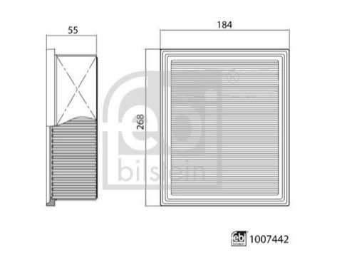 Febi Bilstein 1007445 Air Filter, photo 3