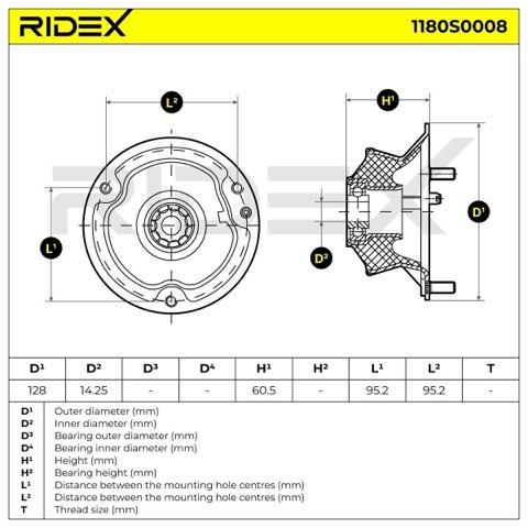 Ridex 1180S0008 Top Strut Mount, photo 3