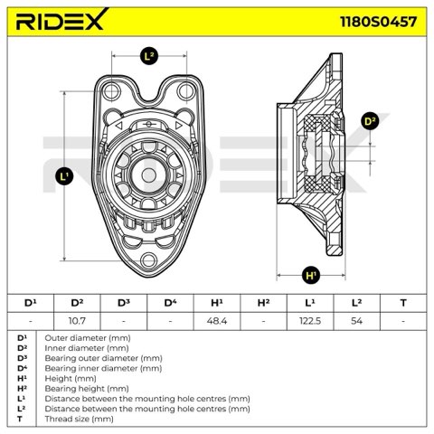 Ridex 1180S0457 Top Strut Mount, photo 3