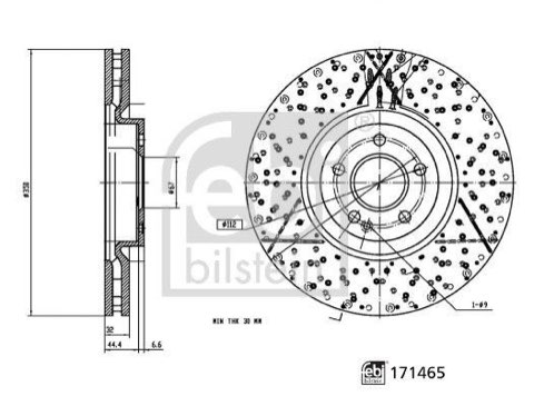 Febi Bilstein 171465 Brake Disc, photo 3