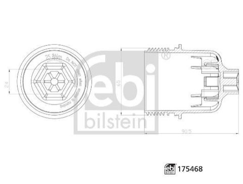 Febi Bilstein 175468 Oil Filter Housing Cap, photo 3