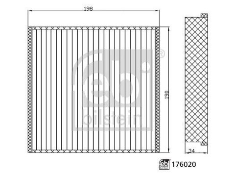 Febi Bilstein 176020 Pollen Filter, photo 3