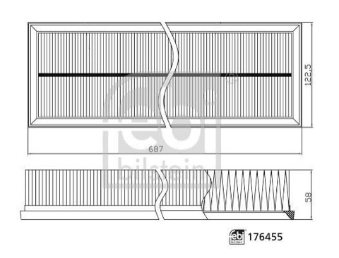 Febi Bilstein 176455 Air Filter, photo 3