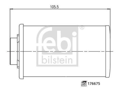 Febi Bilstein 176675 Automatic Transmission Filter, photo 3