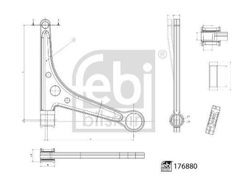 Febi Bilstein 176880 Suspension Arm, photo 3