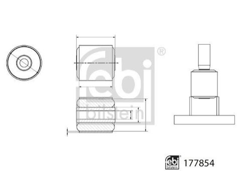 Febi Bilstein 177854 Bearing, Wheel Bearing Housing, photo 3