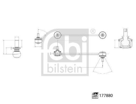 Febi Bilstein 177880 Anti-Roll Bar Link, photo 3