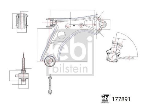 Febi Bilstein 177891 Suspension Arm, photo 3