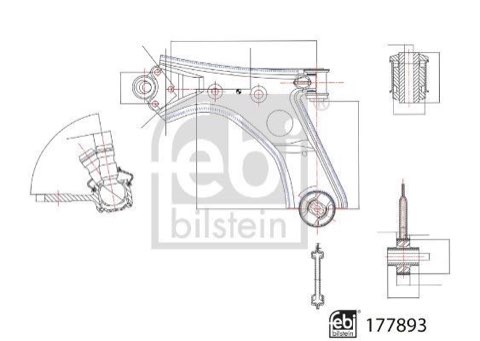 Febi Bilstein 177893 Suspension Arm, photo 3
