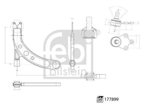 Febi Bilstein 177899 Suspension Arm, photo 3