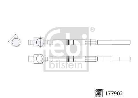 Febi Bilstein 177902 Inner Tie Rod, photo 3