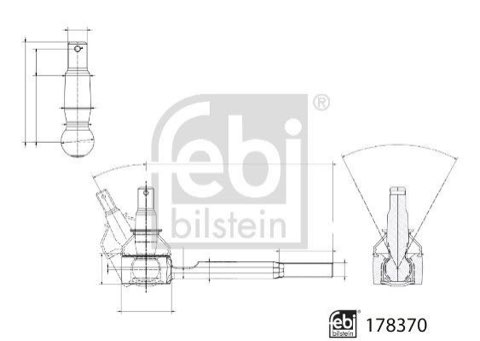 Febi Bilstein 178370 Track Rod End, photo 3
