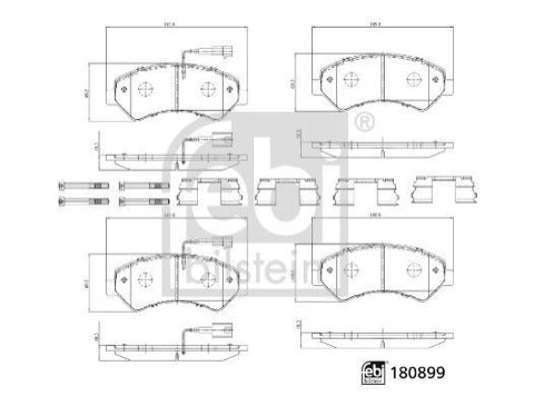 Febi Bilstein 180899 Brake Pad Set