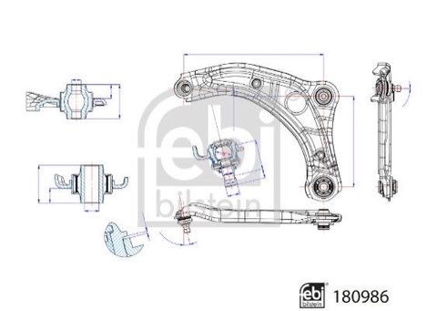 Febi Bilstein 180986 Suspension Arm, photo 3