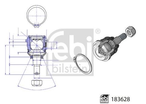 Febi Bilstein 183628 Ball Joint