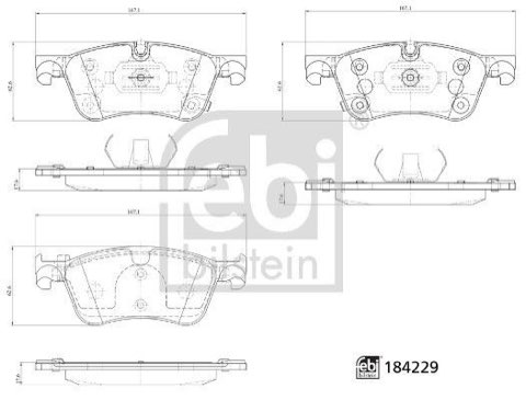 Febi Bilstein 184229 Brake Pad Set, photo 3
