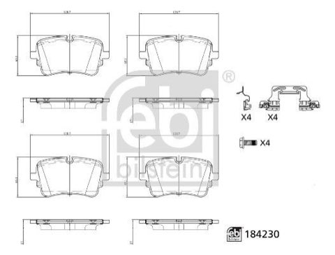 Febi Bilstein 184230 Brake Pad Set, photo 3