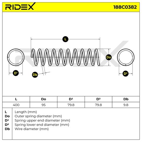 Ridex 188C0382 Coil Spring, photo 3