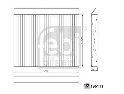 Febi Bilstein 196111 Pollen Filter, photo 3