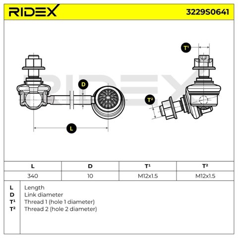 Ridex 2067R0071 Stabilizer Coupling Rod, photo 4