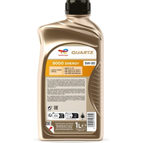 TotalEnergies Quartz 9000 Energy 213804 Engine Oil — 1L 5W-30, photo 2